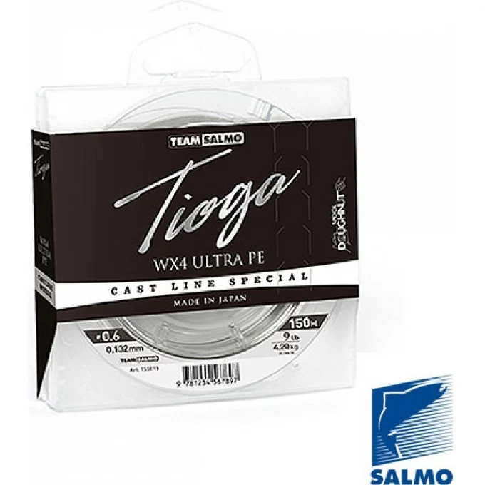 Леска плетёная Team SALMO Tioga Silver Grey 150/020 TS5015-020 Леска плетёная Team SALMO Tioga Silver Grey 150/020 TS5015-020